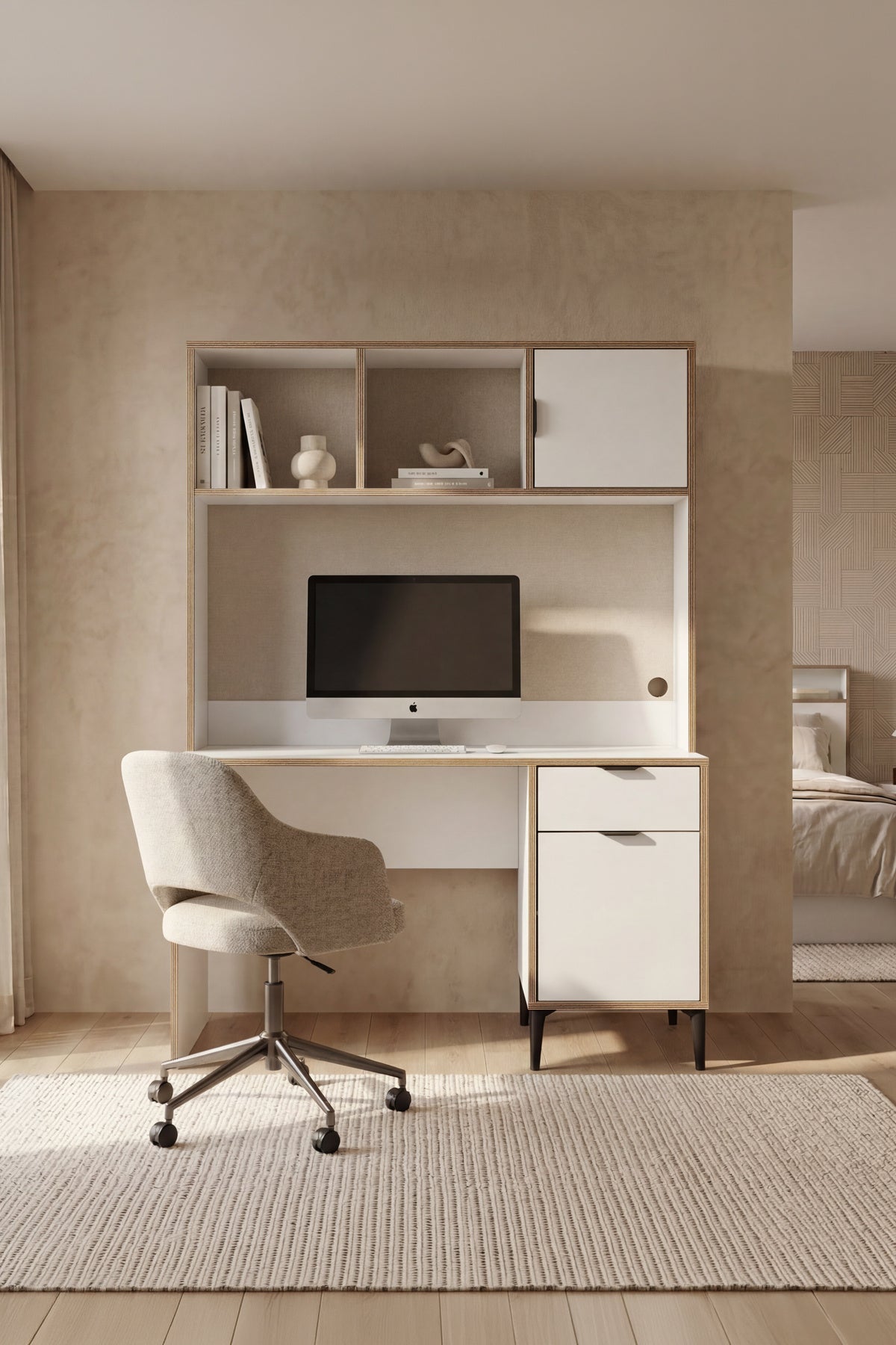 Arden Raflı Çalışma Masası Y:174 G:120 D:60 - Ofis Mobilyası