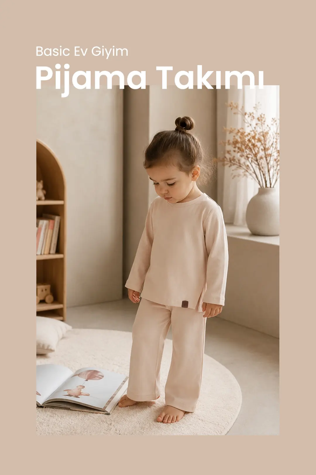 Basic Ev Giyim Pijama Takımı Premium 1. Sınıf %100 Pamuk pijama-takım çocuk pija