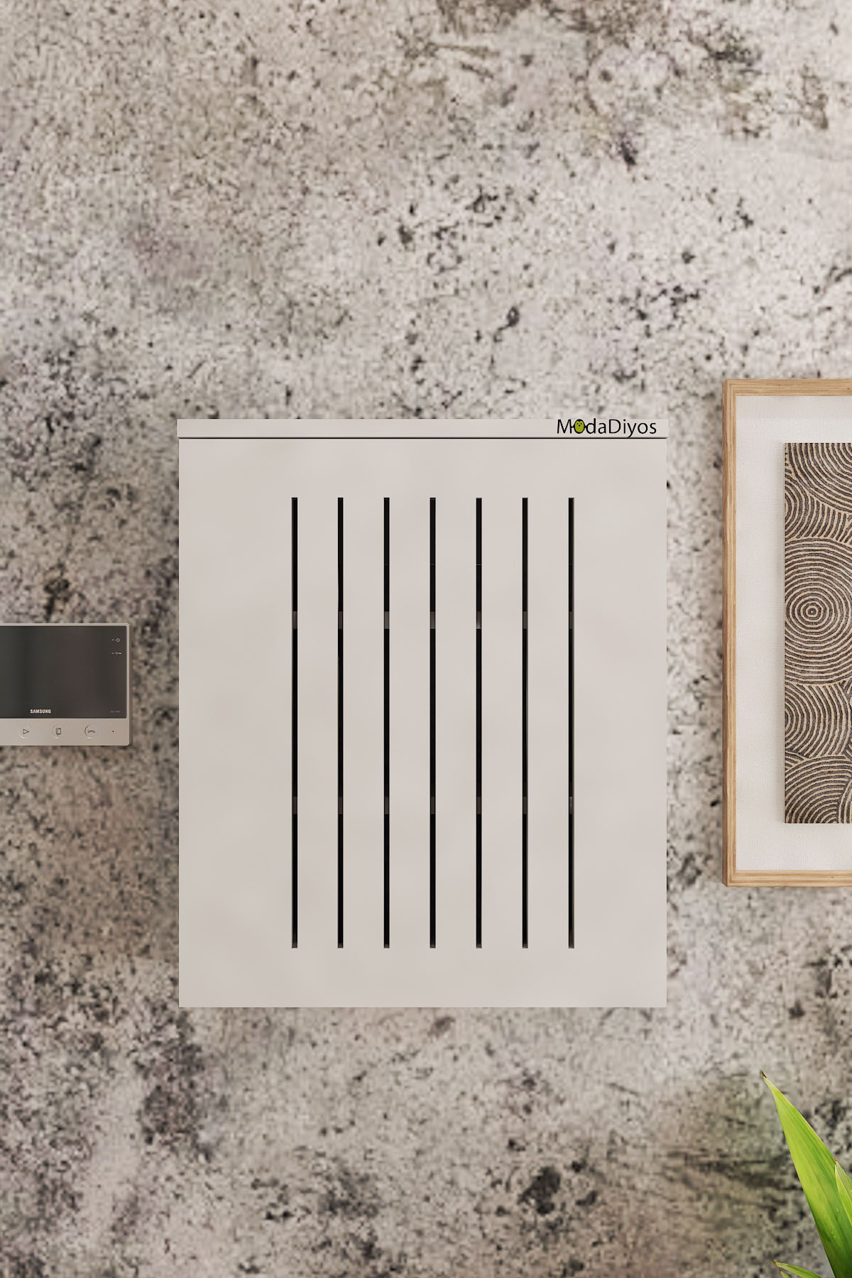 Duvara Monte Modem Saklama Kutusu | Ahşap / Modern Tasarım